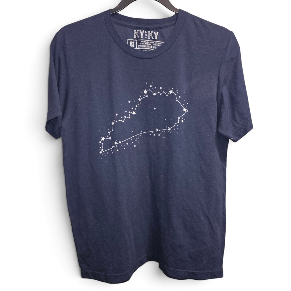 Kentucky Constellation T-Shirt Unisex Medium Navy Excellent AM0M0019 Graphic Tee